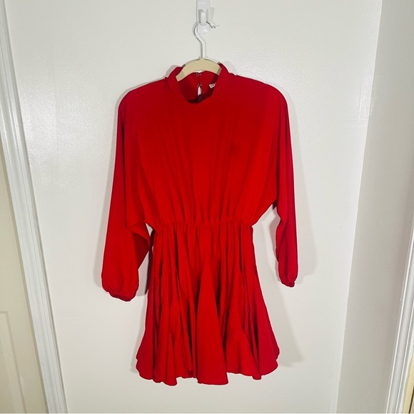 NEW Rhode Caroline Dress Ruby Red Preppy Wedding Party Resortwear Date Night - Picture 2 of 10